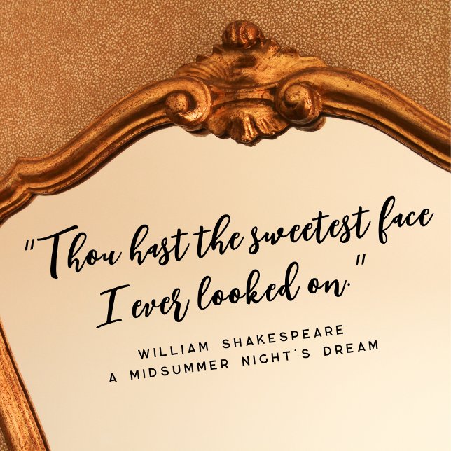 Modern Clean Elegant Script Quote Mirror (Creator Uploaded)