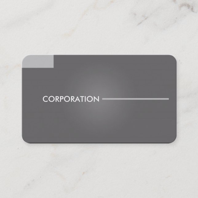 Modern, clean grey business cards (Front)