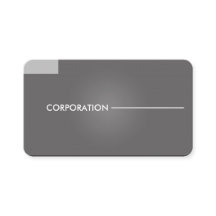Modern, clean grey business cards