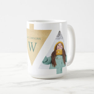 Modern Clean Minimalistic Christmas Tree Photo Coffee Mug
