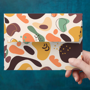Modern Clean Pattern Abstract Artwork Colourful Envelope