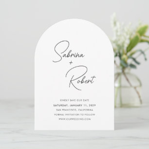 Modern Clean Wedding Save The Date