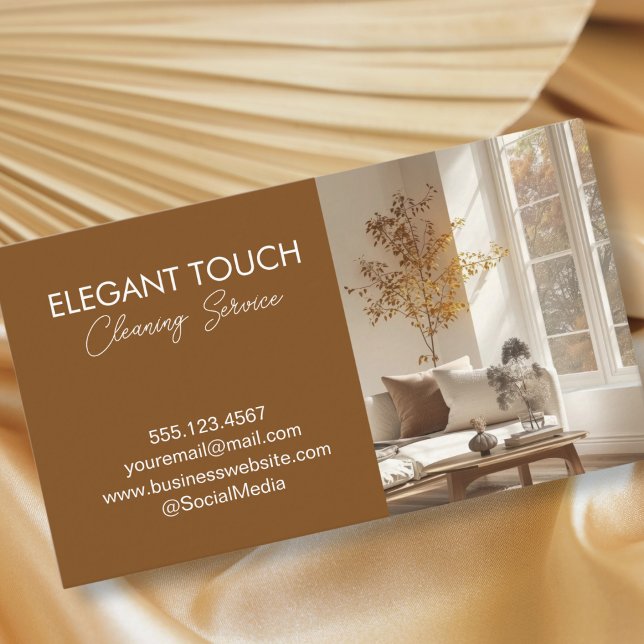 Modern Cleaning House Clean Service Professional Business Card (Creator Uploaded)