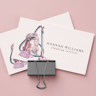 Modern Cleaning Services Logo Business Card