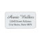 Modern Clear White Custom Address Label