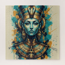 Modern Cleopatra – Abstract Liquid Colours Art