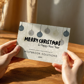 Modern Client Appreciation Christmas Card