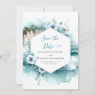 Modern Cliff Nautical Wedding Save The Date