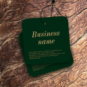 Modern Clothing Hang Tag