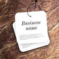 Modern Clothing Hang Tag