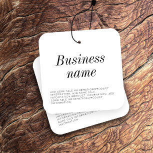 Modern Clothing Hang Tag