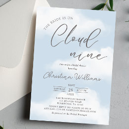 Modern Cloud 9 Bridal Shower Invitation