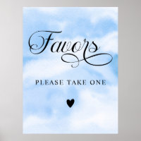 Modern Cloud Nine Bridal Shower Favours Sign