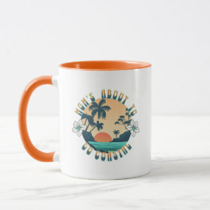 Modern coastal beach Mum cute quote Mug