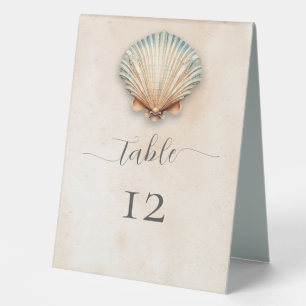 Modern Coastal Seashell Sand Wedding