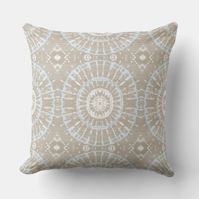 Modern Coastal Throw Pillow (Front)
