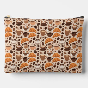 Modern Coffee Aesthetic Pattern Accessory Pouch