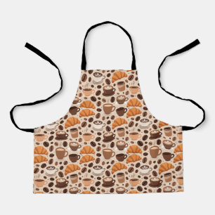 Modern Coffee Aesthetic Pattern Apron