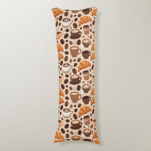 Modern Coffee Aesthetic Pattern Body Cushion