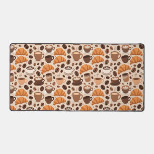 Modern Coffee Aesthetic Pattern Desk Mat
