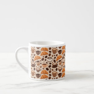 Modern Coffee Aesthetic Pattern Espresso Cup