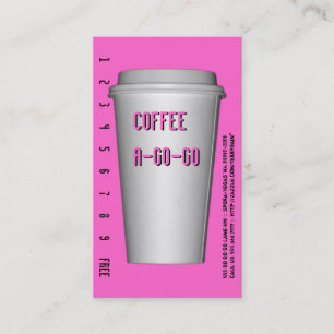 Modern Coffee Cup Beverage Loyalty Card