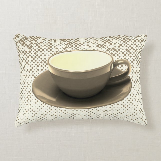 Modern Coffee Cup Decorative Cushion (Front)