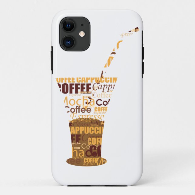 Modern Coffee Illustration Case-Mate iPhone Case (Back)