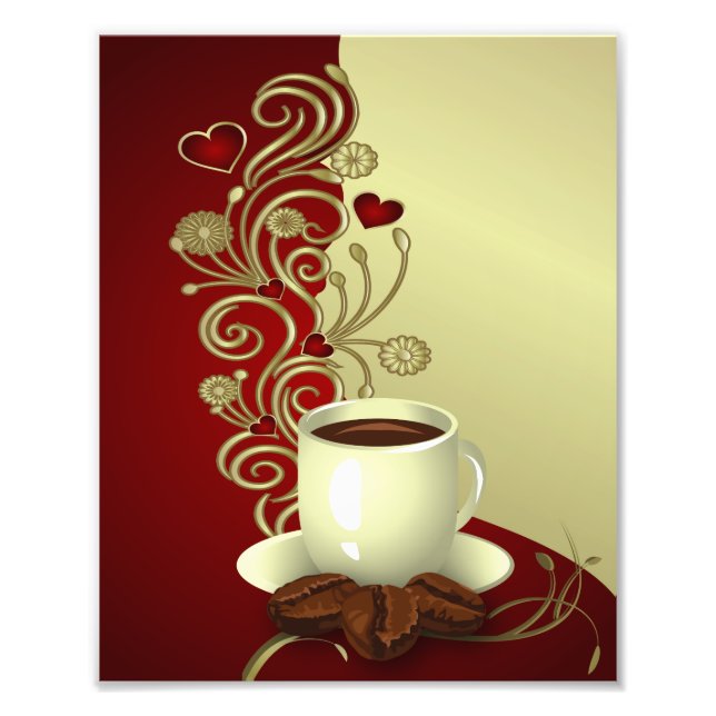 Modern Coffee Lover Photo Print (Front)