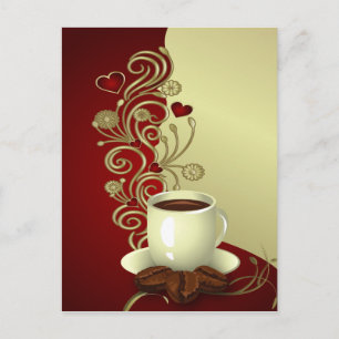 Modern Coffee Lover Postcard