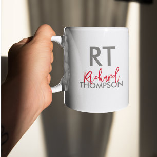 Modern Coffee Mug with Name / Initials