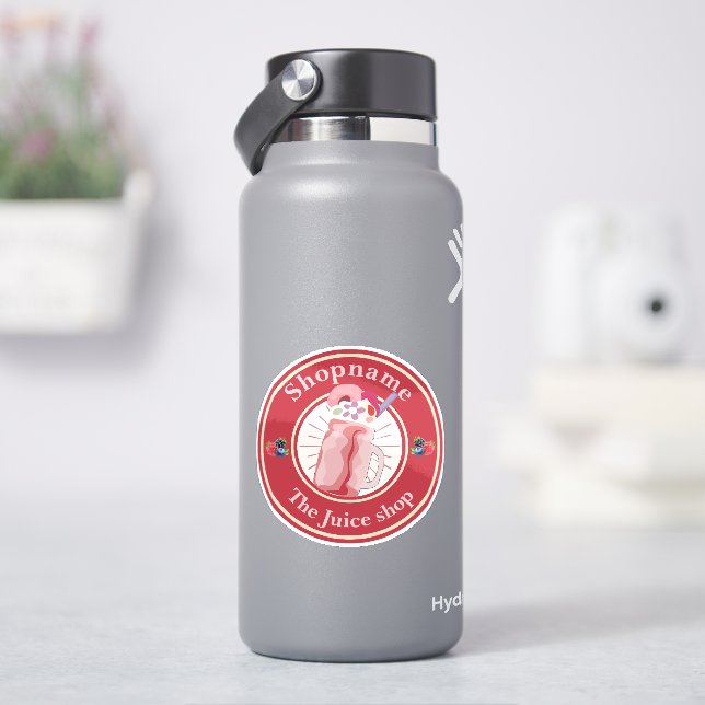 Modern Cold Smoothies fruit  Juice shop staff name (HydroFlask)