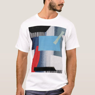 Modern Collage Artistic Geometric Design T-Shirt