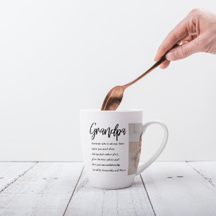 Modern Collage Best Grandpa Ever Beauty Gift Latte Mug