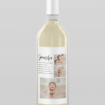 Modern Collage Best Grandpa Ever Beauty Gift Wine Label<br><div class="desc">A modern collage "Best Grandpa Ever" gift is a creative and personalised way to show your appreciation and love for your grandfather. This type of gift typically involves using digital technology to compile a collection of photos and images that showcase special moments and memories you have shared with your grandpa....</div>
