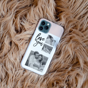 Modern Collage Couple Photo & Love You Beauty Gift iPhone 11Pro Max Case