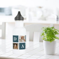 Modern Collage Fathers Photo & Green Daddy Gifts