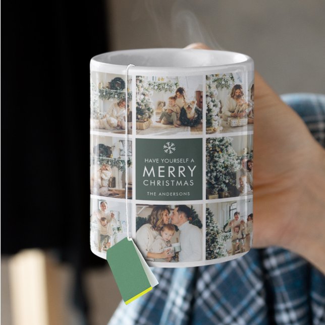 Modern Collage “Merry Christmas” Multi Photo  Coffee Mug (Creator Uploaded)