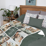 Modern Collage “Merry Christmas” Multi Photo Fleece Blanket<br><div class="desc">Wrap your family memories in warmth with the Modern Collage “Merry Christmas” Multi Photo Blanket — a cozy, personalized holiday essential designed for both comfort and style. This timeless design showcases a nine-photo collage with your cherished moments arranged around a festive Have Yourself a Merry Christmas message in a modern...</div>