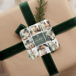 Modern Collage “Merry Christmas” Multi Photo Square Sticker<br><div class="desc">Add a personal touch to your gifts, envelopes, and holiday packaging with this Modern Collage “Merry Christmas” Multi Photo Square Sticker. Featuring a nine-photo collage surrounded by cosy neutral tones and a central festive message — Have Yourself a Merry Christmas — this elegant design transforms your favourite family moments into...</div>