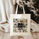 Modern Collage “Merry Christmas” Multi Photo Tote Bag<br><div class="desc">Carry your holiday cheer everywhere with the Modern Collage “Merry Christmas” Multi Photo Tote Bag — a stylish, eco-friendly way to share your favorite family memories. This design features a nine-photo collage with your most cherished moments centered around a festive Have Yourself a Merry Christmas message. Perfect for everyday use,...</div>