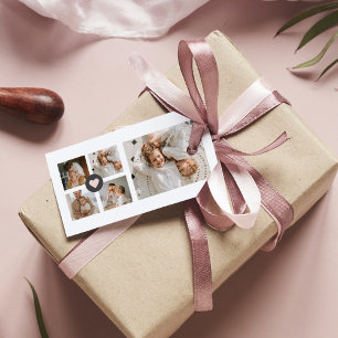 Modern Collage Personalised Family Photo Gift Gift Tags