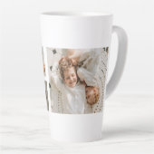 Modern Collage Personalised Family Photo Gift Latte Mug (Right Angle)