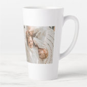 Modern Collage Personalised Family Photo Gift Latte Mug (Right)