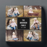 Modern Collage Personalised Plaque with Easel<br><div class="desc">This plaque with easel makes a great keepsake to preserve a great memory. Design by © berryberrysweet . Visit our website at www.berryberrysweet.com for matching items and more design options!</div>