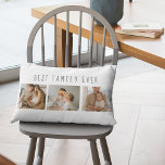 Modern Collage Photo & Best Family Ever Best Gift Lumbar Cushion<br><div class="desc">Introducing the Modern Collage Photo & Best Family Ever Text Gift, a unique and personalised way to celebrate the love and joy of your family. This special gift combines the beauty of a custom photo collage with a heartfelt message to create a memorable keepsake that will be treasured for years...</div>