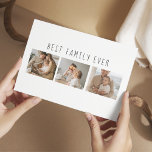 Modern Collage Photo & Best Family Ever Best Gift Postcard<br><div class="desc">Introducing the Modern Collage Photo & Best Family Ever Text Gift, a unique and personalised way to celebrate the love and joy of your family. This special gift combines the beauty of a custom photo collage with a heartfelt message to create a memorable keepsake that will be treasured for years...</div>