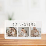 Modern Collage Photo & Best Family Ever Best Gift Wooden Box Sign<br><div class="desc">Introducing the Modern Collage Photo & Best Family Ever Text Gift, a unique and personalised way to celebrate the love and joy of your family. This special gift combines the beauty of a custom photo collage with a heartfelt message to create a memorable keepsake that will be treasured for years...</div>