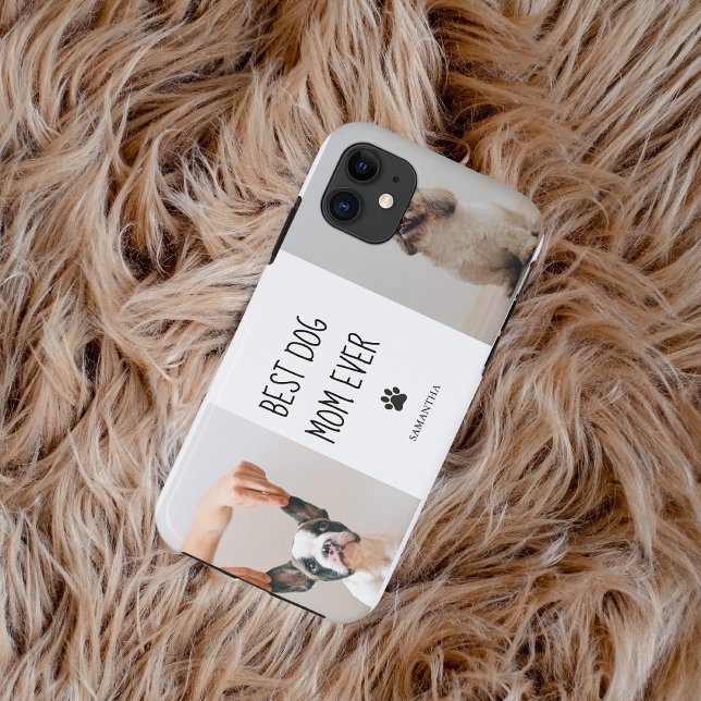Modern Collage Photo Best Mum Dog Ever  Case-Mate iPhone Case (Creator Uploaded)