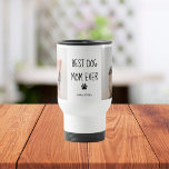 Modern Collage Photo Best Mum Dog Ever  Travel Mug<br><div class="desc">A modern collage photo of "Best Mum Dog Ever" is a wonderful tribute to a beloved pet who has provided endless love and joy to her family. This collage photo can be created using various photos of the dog throughout her life, showcasing her playful moments, her affectionate nature, and her...</div>